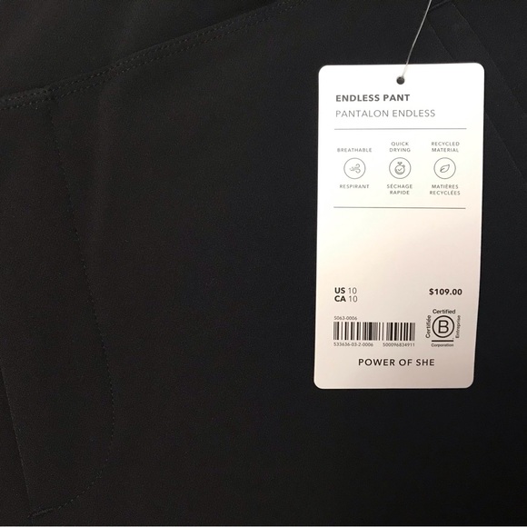 Athleta Black Wide Leg Pants - Picture 2 of 7